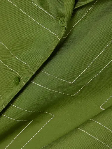 TOTEME Embroidered Silk-twill Shirt | Thumbnail 4 TOTEME Embroidered Silk-twill Shirt | Thumbnail 4