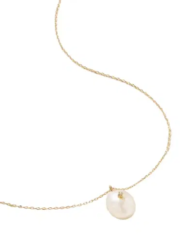 Mateo 14-karat Gold, Pearl And Diamond Necklace | Thumbnail 1 Mateo 14-karat Gold, Pearl And Diamond Necklace | Thumbnail 1