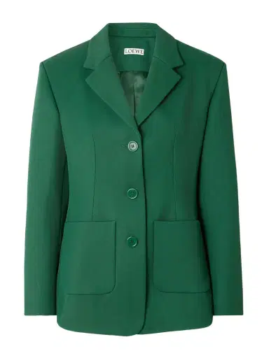 Loewe Wool-blend Twill Blazer | Thumbnail 1 Loewe Wool-blend Twill Blazer | Thumbnail 1