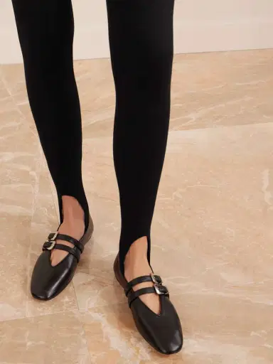LESET Rio Stretch-ponte Stirrup Leggings | Thumbnail 5