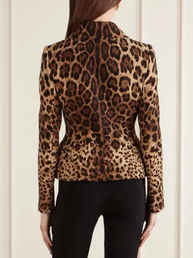 Dolce & Gabbana Leopard-print Wool Blazer | Thumbnail 3