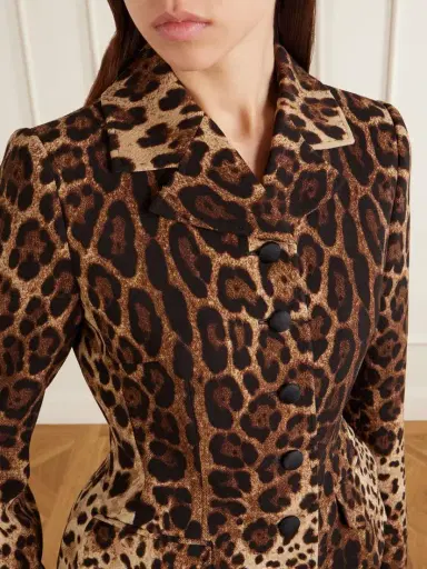 Dolce & Gabbana Leopard-print Wool Blazer | Thumbnail 4