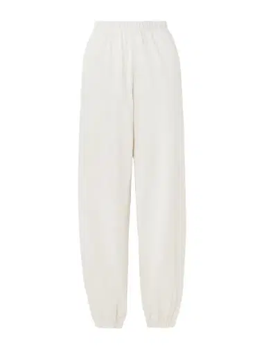 ÉTERNE Vinny Embroidered Tapered Cotton-jersey Track Pants | Thumbnail 1