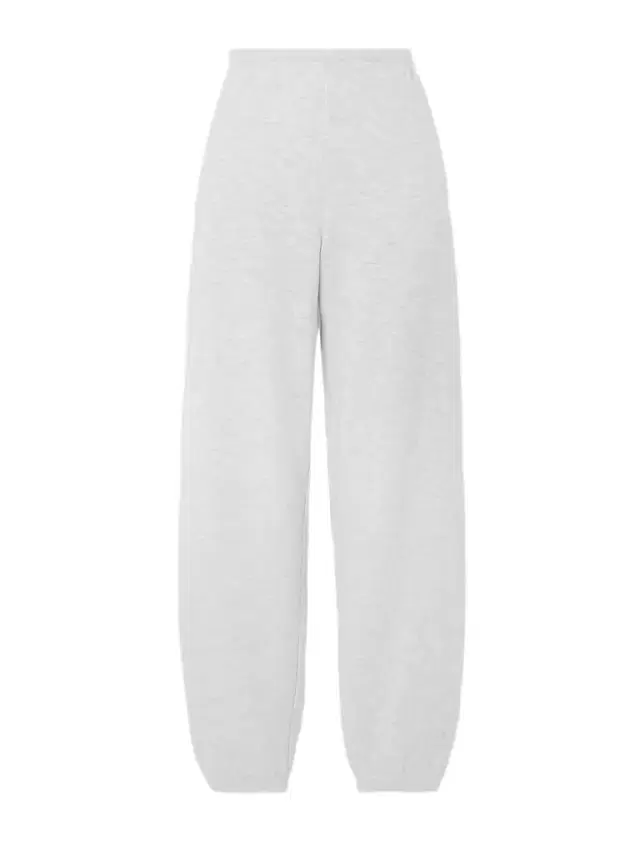Cotton-blend Fleece Track Pantsight Heather Grey