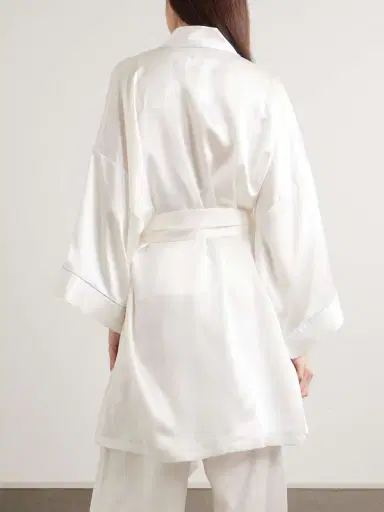 Olivia von Halle Mimi Silk-satin Robe | Thumbnail 3 Olivia von Halle Mimi Silk-satin Robe | Thumbnail 3