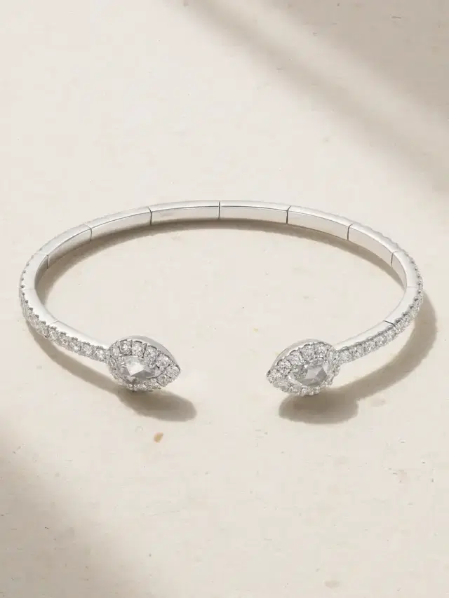 18-karat White Gold Diamond Cuff