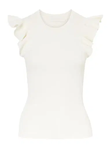 Zimmermann Aster Frill Racer Ribbed-knit Tank | Thumbnail 1