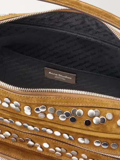Acne Studios Camero Camera Embellished Suede Shoulder Bag | Thumbnail 6 Acne Studios Camero Camera Embellished Suede Shoulder Bag | Thumbnail 6