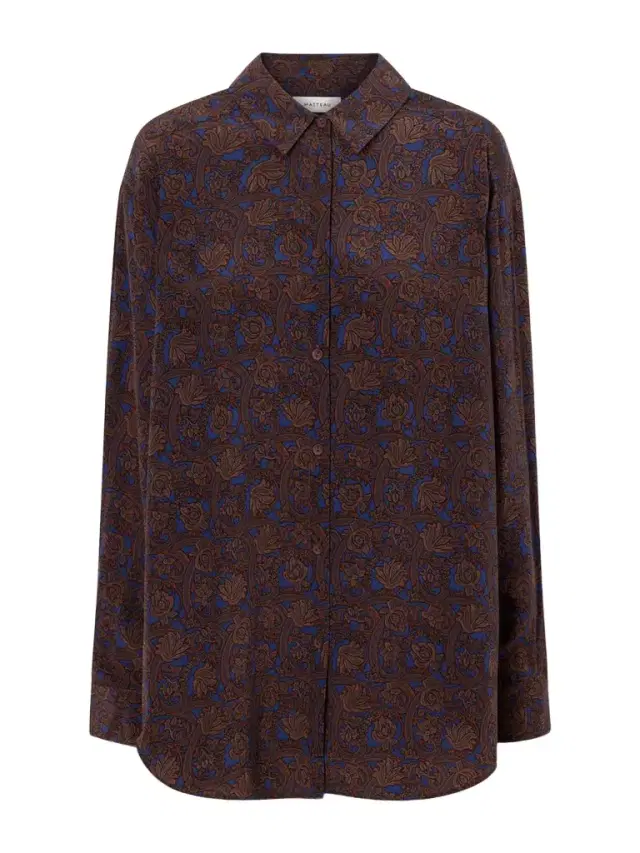 Printed Silk-crepe De Chine Shirt