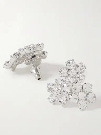 Jennifer Behr Violet Silver-plated Swarovski Crystal Earrings | Thumbnail 3 Jennifer Behr Violet Silver-plated Swarovski Crystal Earrings | Thumbnail 3