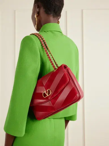 Valentino Garavani Djuna Medium Embellished Leather Shoulder Bag | Thumbnail 2