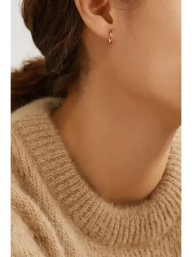 Anita Ko Huggies 18-karat Rose Gold Hoop Earrings | Thumbnail 5