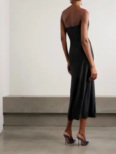 Rabanne Strapless Stretch-jersey Midi Dress | Thumbnail 4