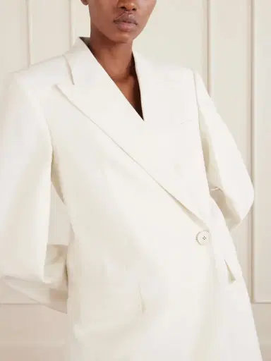 Givenchy Double-breasted Wool And Mohair-blend Cady Blazer | Thumbnail 4 Givenchy Double-breasted Wool And Mohair-blend Cady Blazer | Thumbnail 4