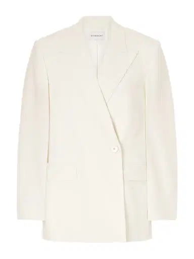 Givenchy Double-breasted Wool And Mohair-blend Cady Blazer | Thumbnail 1 Givenchy Double-breasted Wool And Mohair-blend Cady Blazer | Thumbnail 1