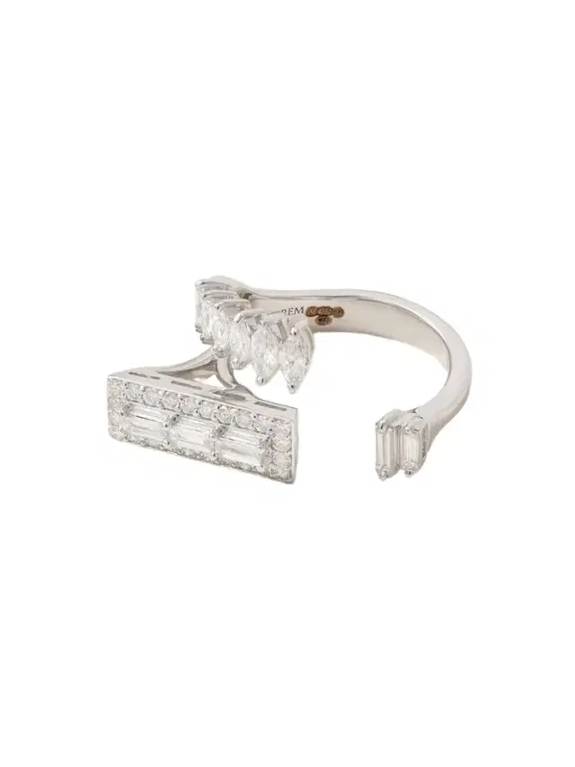 Y-not 18-karat White Gold Diamond Ring