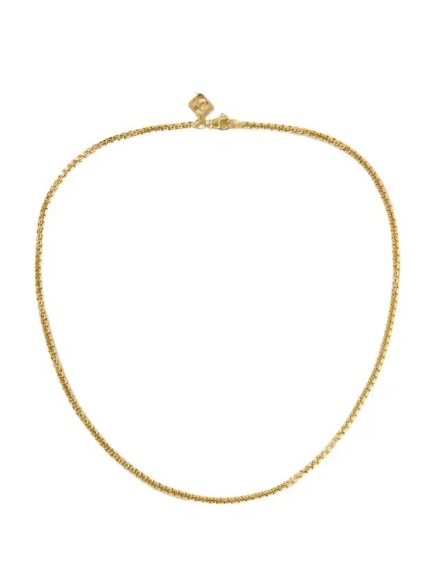 Box Chain 18-karat Gold Necklace