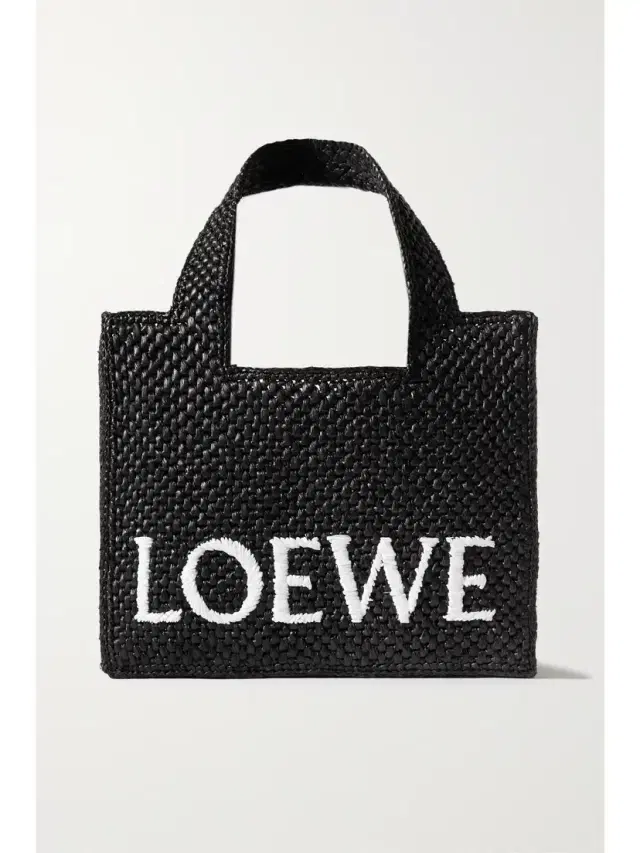 + Paula's Ibiza Embroidered Raffia Tote