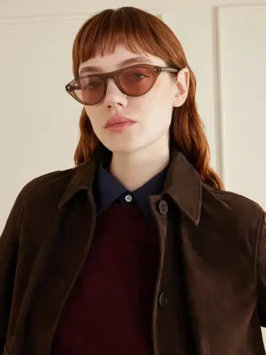 PRADA EYEWEAR D-frame Acetate Sunglasses - Mushroom | Thumbnail 2