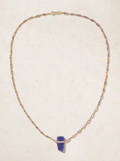 JIA JIA 14-karat Gold, Tanzanite And Diamond Necklace | Thumbnail 4 JIA JIA 14-karat Gold, Tanzanite And Diamond Necklace | Thumbnail 4