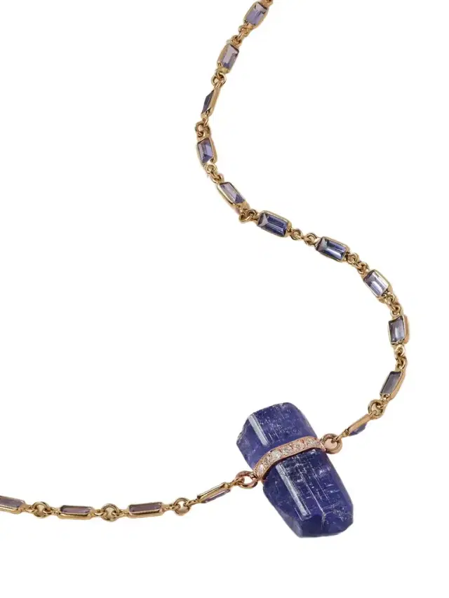 14-karat Gold, Tanzanite And Diamond Necklace