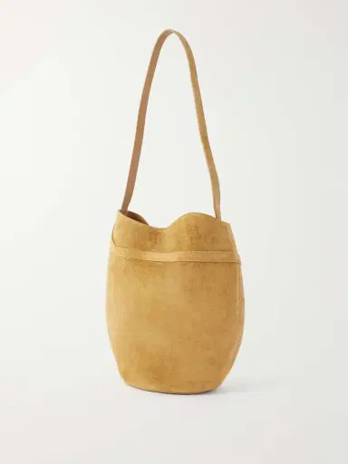 Liffner Belted Suede Bucket Bag | Thumbnail 4 Liffner Belted Suede Bucket Bag | Thumbnail 4
