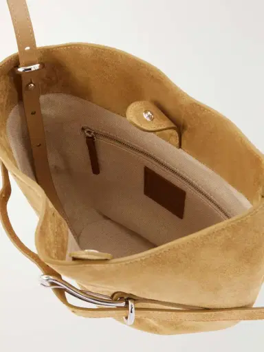 Liffner Belted Suede Bucket Bag | Thumbnail 6 Liffner Belted Suede Bucket Bag | Thumbnail 6