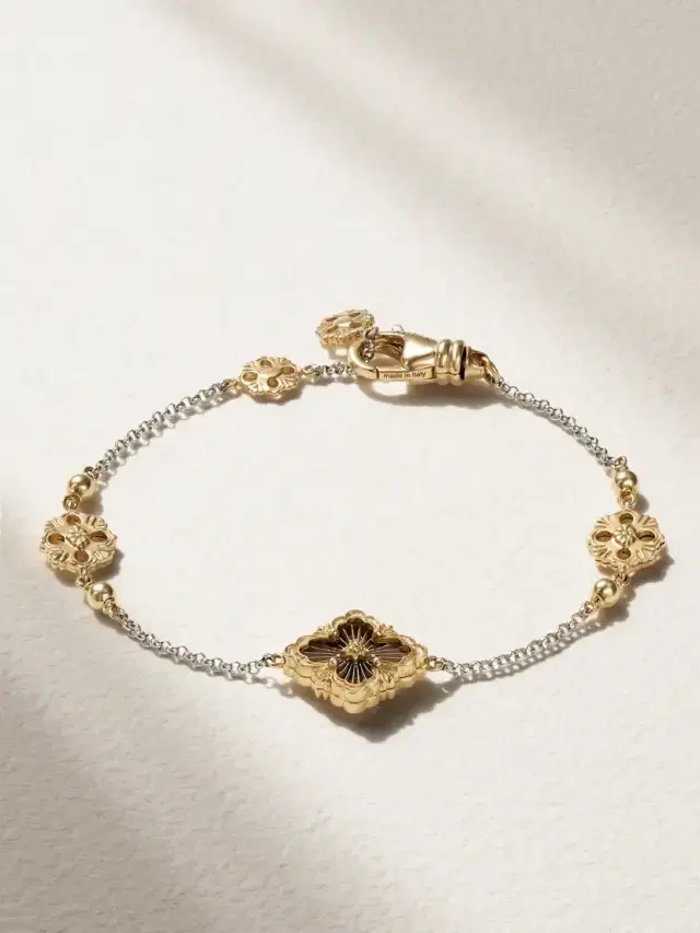 Opera Tulle 18-karat Yellow And White Gold Bracelet