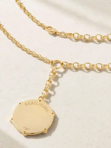 Foundrae Resilience Heavy Mixed Belcher 18-karat Yellow And White Gold Diamond Necklace | Thumbnail 3