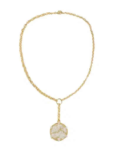 Foundrae Resilience Heavy Mixed Belcher 18-karat Yellow And White Gold Diamond Necklace | Thumbnail 1