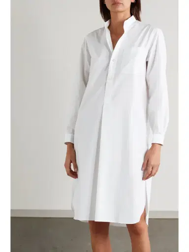 Charvet Elysee Oversized Cotton-poplin Nightdress | Thumbnail 2 Charvet Elysee Oversized Cotton-poplin Nightdress | Thumbnail 2