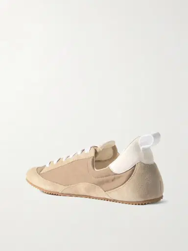 Jamie Haller Sacchetto Leather And Suede-trimmed Shell Sneakers | Thumbnail 3