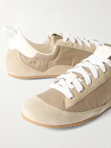 Jamie Haller Sacchetto Leather And Suede-trimmed Shell Sneakers | Thumbnail 4
