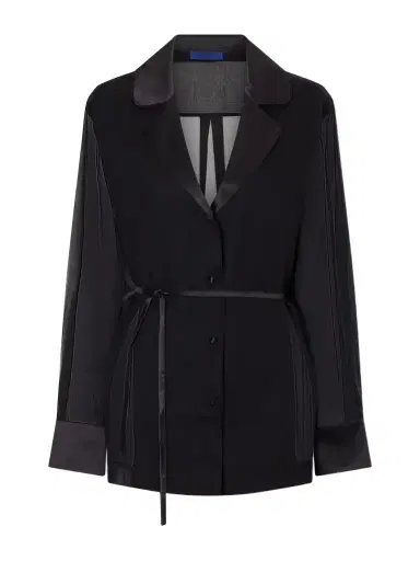 Sharon Wauchob Bretagne Belted Silk Jacket | Thumbnail 1 Sharon Wauchob Bretagne Belted Silk Jacket | Thumbnail 1