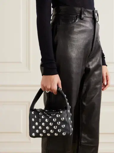 Khaite Elena Small Studded Textured-leather Shoulder Bag | Thumbnail 2 Khaite Elena Small Studded Textured-leather Shoulder Bag | Thumbnail 2