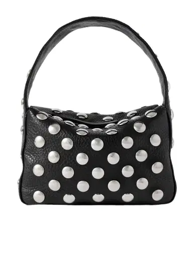 Khaite Elena Small Studded Textured-leather Shoulder Bag | Thumbnail 1 Khaite Elena Small Studded Textured-leather Shoulder Bag | Thumbnail 1