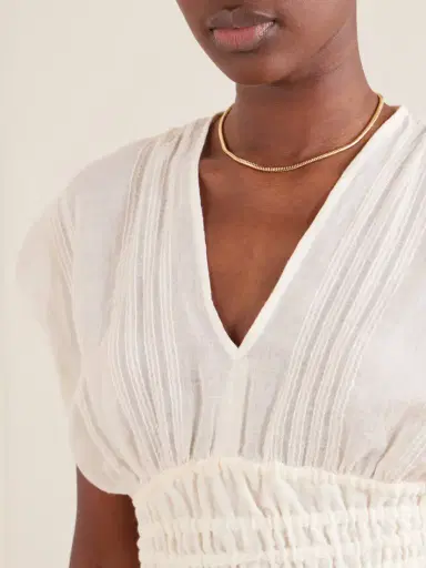 Lemlem Alia Striped Cropped Cotton Top | Thumbnail 5