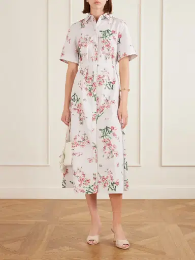 Erdem Floral-print Cotton-poplin Midi Dress | Thumbnail 2 Erdem Floral-print Cotton-poplin Midi Dress | Thumbnail 2