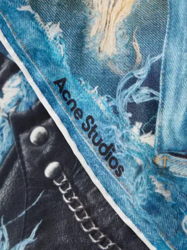 Acne Studios Printed Silk Scarf | Thumbnail 3