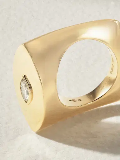Marie Lichtenberg Evil Eye 18-karat Gold Diamond Ring | Thumbnail 4