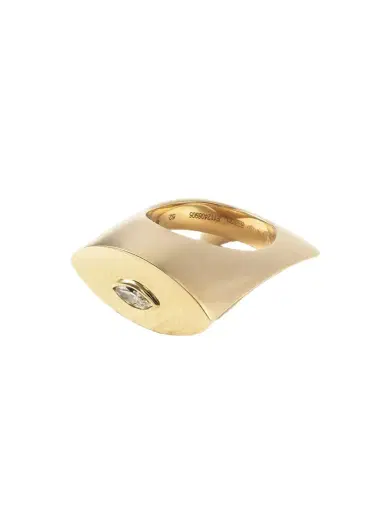 Marie Lichtenberg Evil Eye 18-karat Gold Diamond Ring | Thumbnail 1