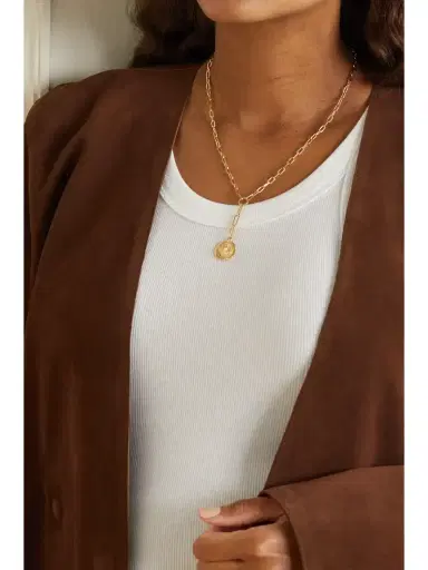 Foundrae + Net Sustain Strength 18-karat Recycled Gold Diamond Necklace | Thumbnail 2