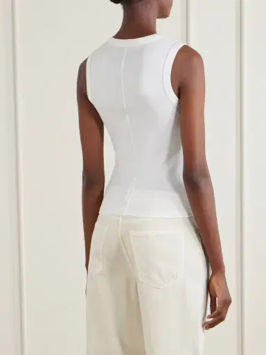 FLORE FLORE Jill Organic Cotton-jersey Tank | Thumbnail 3 FLORE FLORE Jill Organic Cotton-jersey Tank | Thumbnail 3