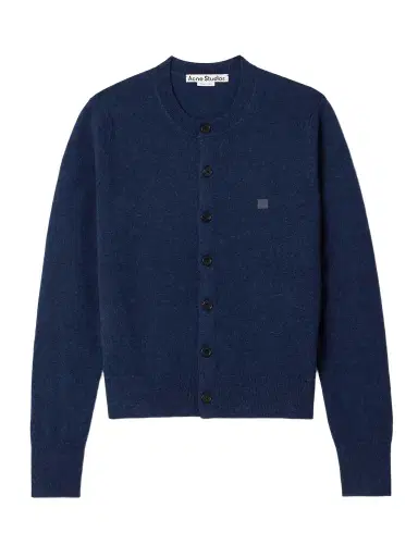 Acne Studios Appliquéd Wool Cardigan | Thumbnail 1 Acne Studios Appliquéd Wool Cardigan | Thumbnail 1