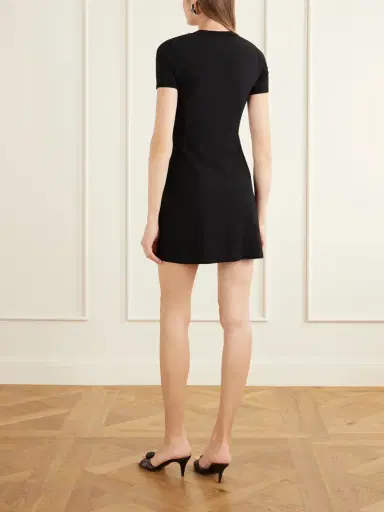 Valentino Garavani Bow-detailed Embellished Jersey Mini Dress | Thumbnail 3 Valentino Garavani Bow-detailed Embellished Jersey Mini Dress | Thumbnail 3