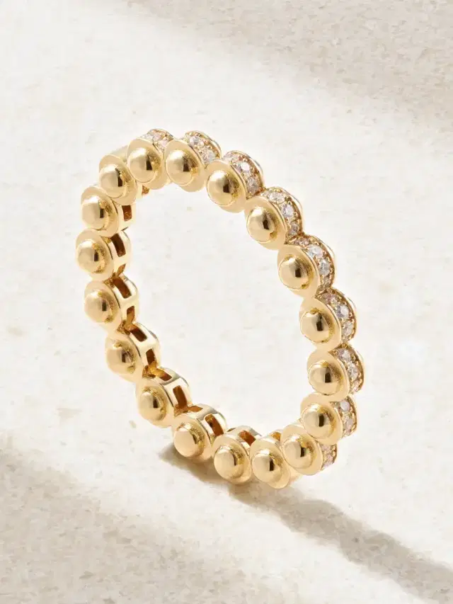 L’Atelier Nawbar The Atom 18-karat Gold Diamond Ring