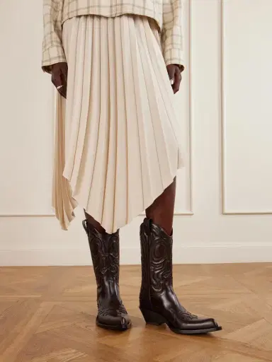 Acne Studios Leather Ankle Cowboy Boots | Thumbnail 2 Acne Studios Leather Ankle Cowboy Boots | Thumbnail 2