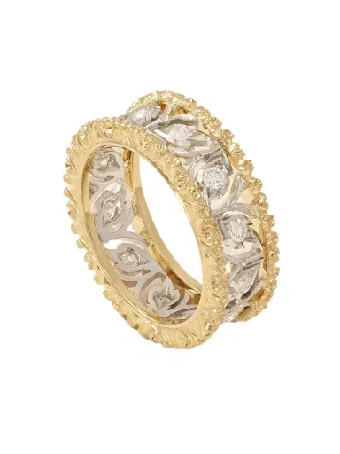 Buccellati Ramage Eternelle 18-karat Yellow And White Gold Diamond Ring | Thumbnail 1