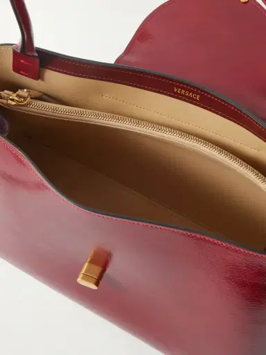 Versace Vivian Medium Glossed-leather Shoulder Bag | Thumbnail 6 Versace Vivian Medium Glossed-leather Shoulder Bag | Thumbnail 6