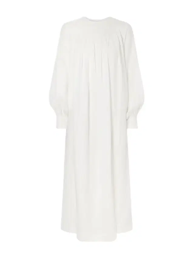 Les Vacances D’Irina Robe De Nuit Open-back Gathered Linen Maxi Dress